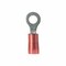 Panduit Ring Terminal, #6 Stud Size, 18 AWG, 1,000 V, Nylon Insulated, Red, 100 PK PN18-6RN-C - alternate 2